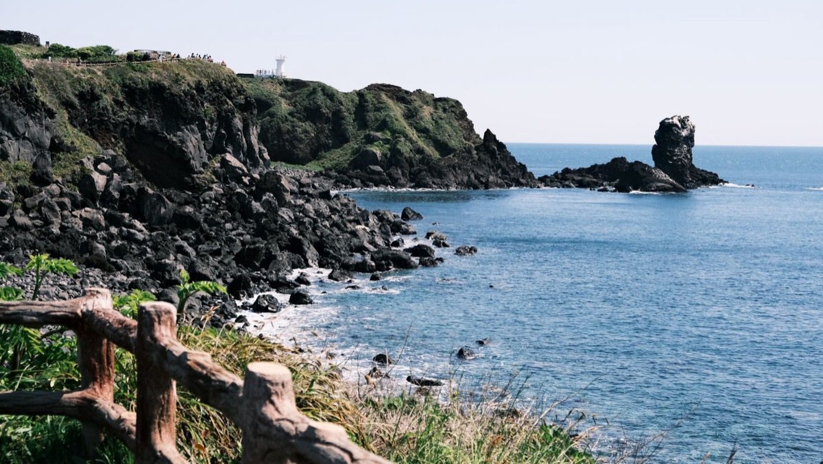 濟州島絕美海景咖啡廳窗外景色