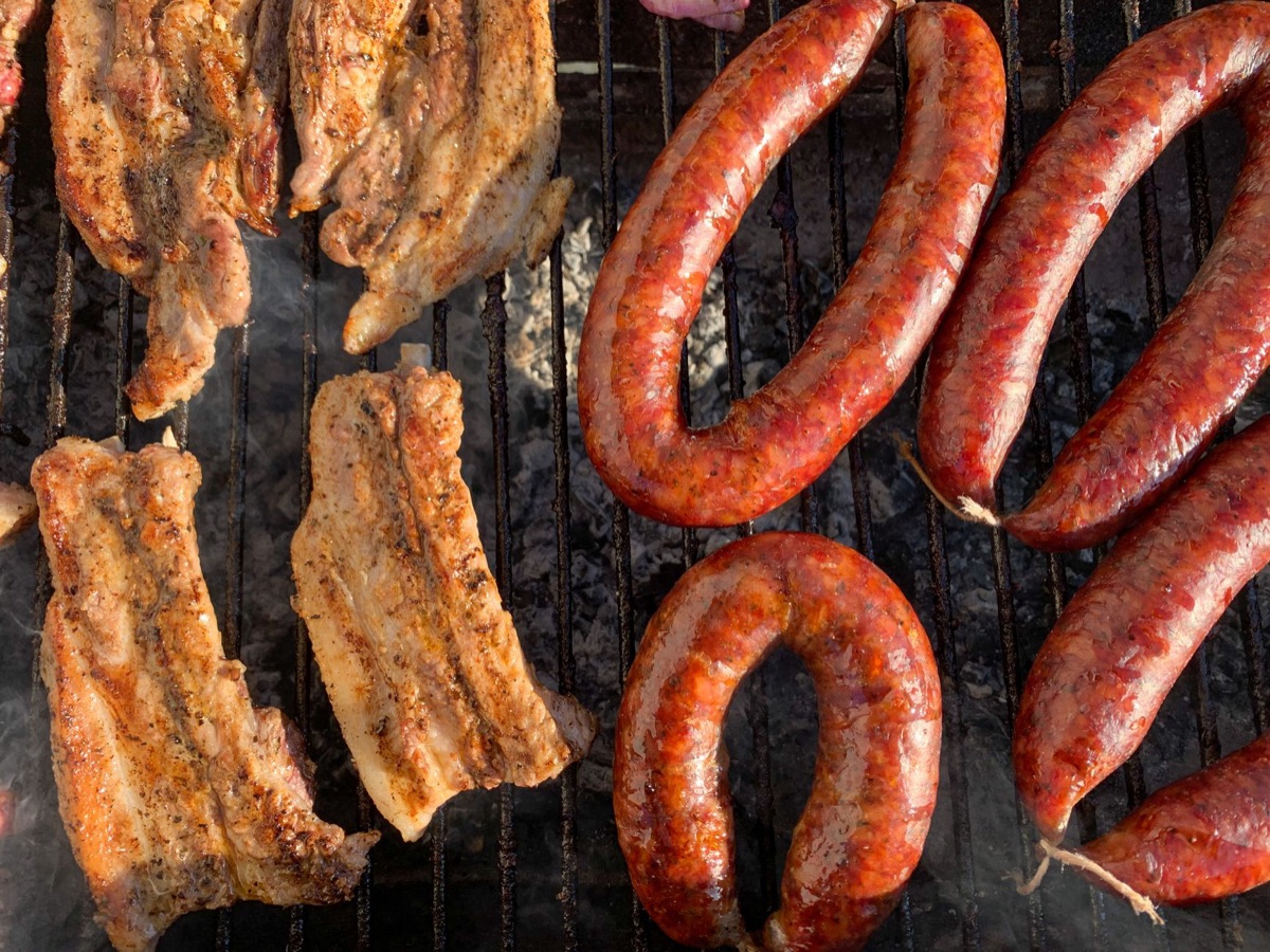 Premium Jeju schwarzes Schweinefleisch Gericht.